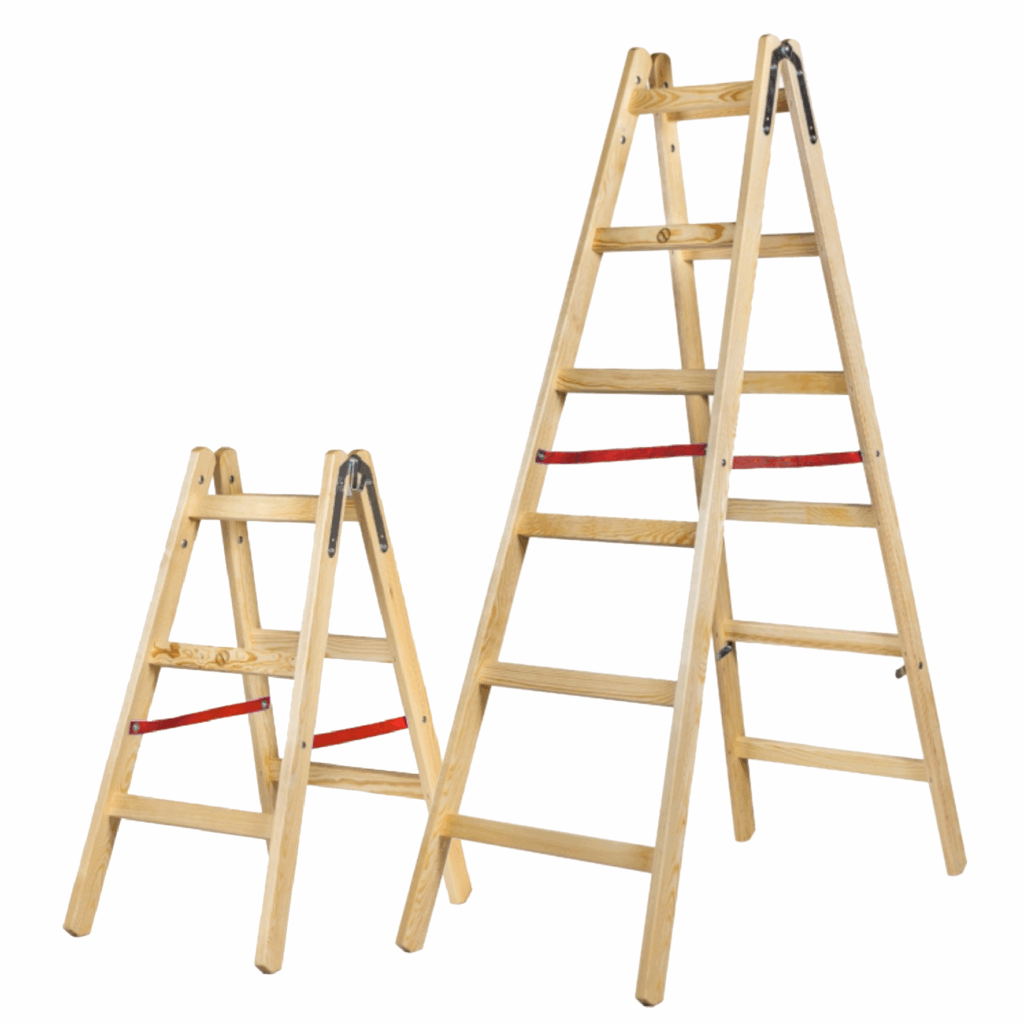 Drabiny drewniane ÖNORM woodland